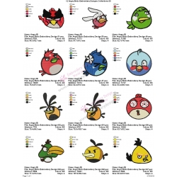 12 Angry Birds Embroidery Designs Collections 09